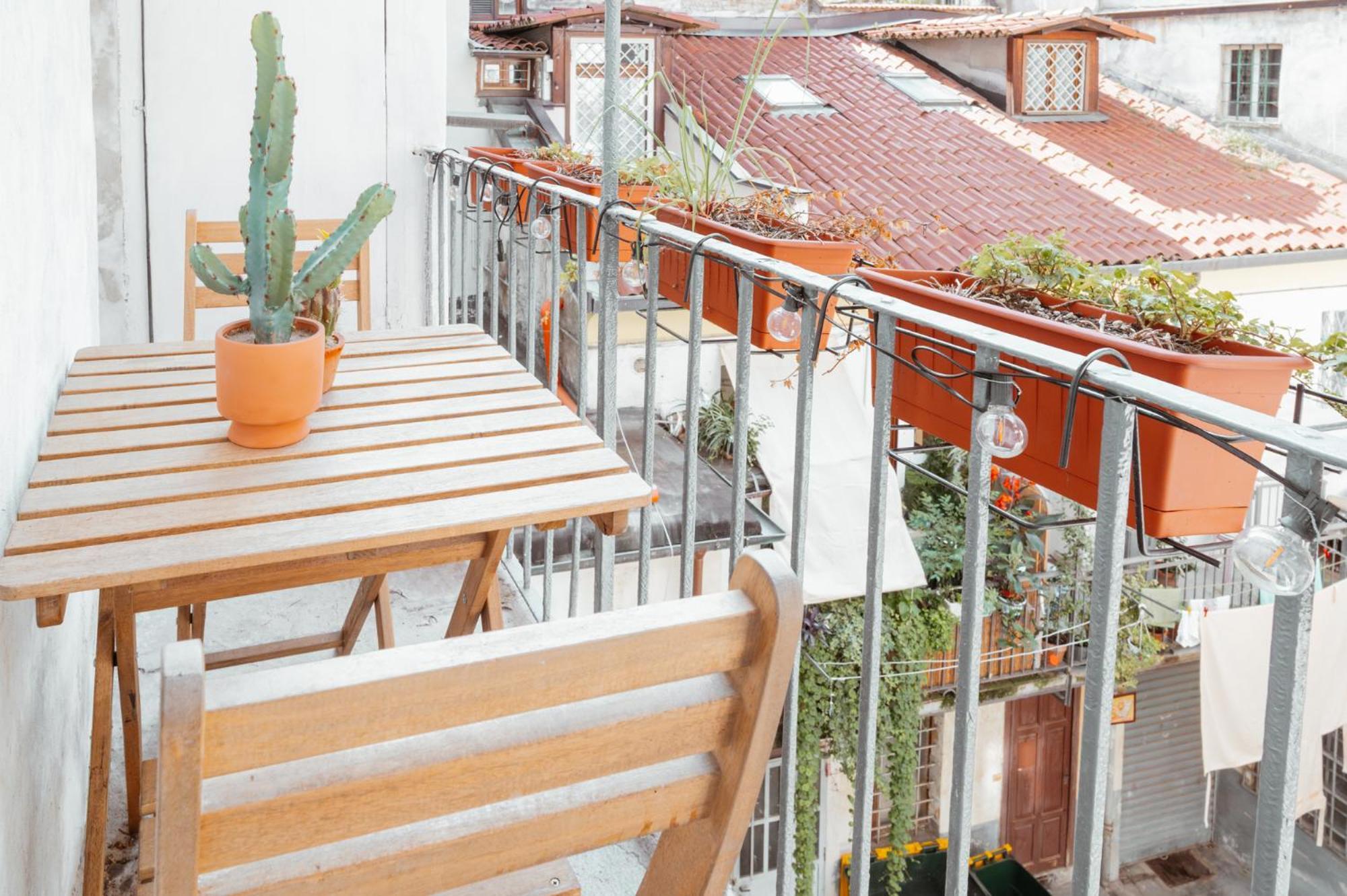 Mercanti Modern Flat - Balcony - Torino Centro Esterno foto