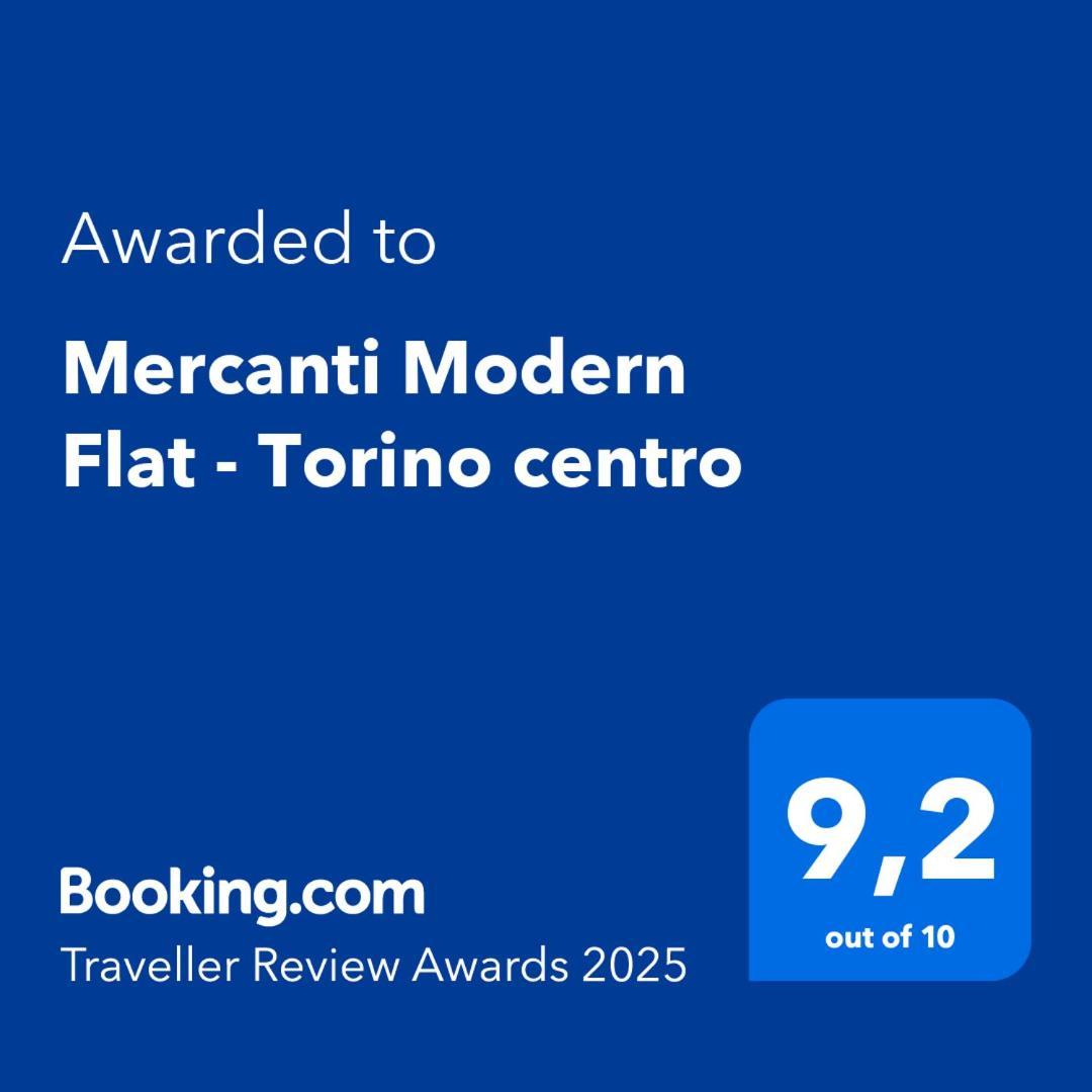 Mercanti Modern Flat - Balcony - Torino Centro Esterno foto